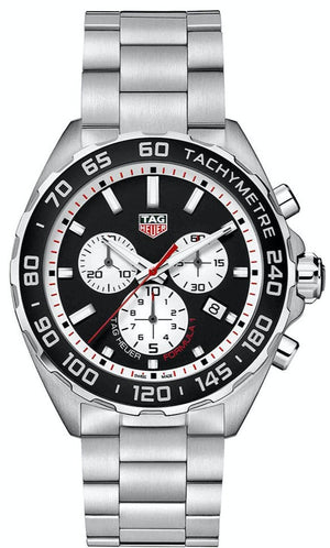  Shop Authentic Tag Heuer Formula 1 Chronograph Black Dial Silver Steel Strap Watch for Men - CAZ101E.BA0842 - Luxxuri
