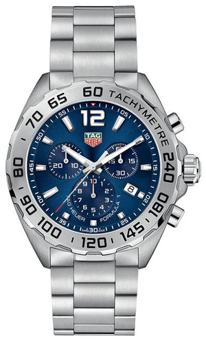  Shop Authentic Tag Heuer Formula 1 Chronograph Blue Dial Silver Steel Strap Watch for Men - CAZ101K.BA0842 - Luxxuri