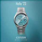  Shop Authentic Citizen Tsuyosa Automatic Turquoise Dial Silver Steel Strap Watch For Men - NJ0151-88M - Luxxuri