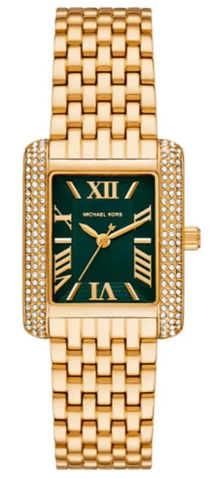  Shop Authentic Michael Kors Emery Pave Analog Green Dial Gold Steel Strap Watch for Women - MK4742 - Luxxuri