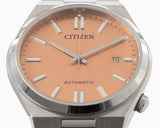  Shop Authentic Citizen Tsuyosa Automatic Salmon Orange Dial Silver Steel Strap Watch For Men - NJ0159-86Z - Luxxuri