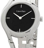  Shop Authentic Calvin Klein Class Black Dial Silver Steel Strap Watch for Women - K6R23121 - Luxxuri