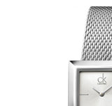  Shop Authentic Calvin Klein Mark Silver Dial Silver Mesh Bracelet Watch for Women - K3R23126 - Luxxuri