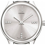  Shop Authentic Calvin Klein Simplicity Silver Dial Silver Steel Strap Watch for Women - K4323120 - Luxxuri