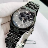  Shop Authentic Citizen Tsuyosa Automatic Camouflage Black Dial Black Steel Strap Watch For Men - NJ0155-87E - Luxxuri