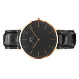  Shop Authentic Daniel Wellington Classic Reading Black Dial Black Leather Strap Watch For Men - DW00100129 - Luxxuri