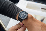  Shop Authentic Emporio Armani Meccanico Automatic Black Dial Black Steel Strap Watch For Men - AR60054 - Luxxuri