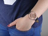  Shop Authentic Michael Kors Catlin Rose Gold Crystal Dial Black Leather Strap Watch for Women - MK2376 - Luxxuri