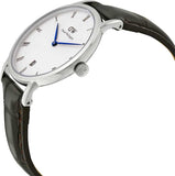  Shop Authentic Daniel Wellington Dapper York Quartz White Dial Dark Brown Leather Strap Watch For Women - DW00100097 - Luxxuri