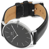  Shop Authentic Daniel Wellington Classic Sheffield Black Dial Black Leather Strap Watch For Men - DW00100133 - Luxxuri