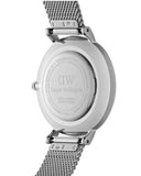  Shop Authentic Daniel Wellington Petite Sterling White Dial Silver Mesh Bracelet Watch For Women - DW00100164 - Luxxuri