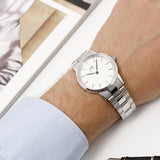  Shop Authentic Daniel Wellington Iconic Link White Dial Silver Steel Strap Watch for Women - DW00100203 - Luxxuri