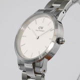  Shop Authentic Daniel Wellington Iconic Link White Dial Silver Steel Strap Watch For Women - DW00100205 - Luxxuri