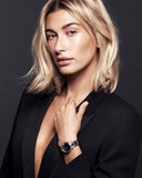  Shop Authentic Daniel Wellington Iconic Link Black Dial Silver Steel Strap Watch For Women - DW00100208 - Luxxuri