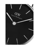  Shop Authentic Daniel Wellington Petite Sterling Black Dial Silver Mesh Bracelet Watch For Women - DW00100304 - Luxxuri