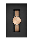  Shop Authentic Daniel Wellington Petite Rose Gold Dial Rose Gold Mesh Bracelet Watch For Women - DW00100471 - Luxxuri