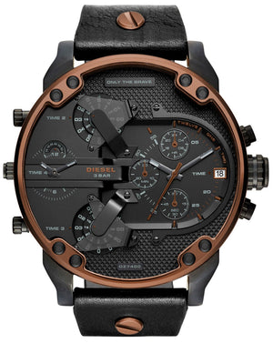  Shop Authentic Diesel Mr Daddy 2.0 Chronograph Black Dial Black Steel Strap Watch For Men - DZ7400 - Luxxuri