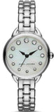 Marc Jacobs Betty Mother of Pearl White Dial Silver Steel Strap Watch for Women - MJ3510
