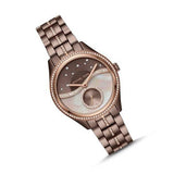  Shop Authentic Michael Kors Lauryn Rose Gold Dial Brown Steel Strap Watch for Women - MK3757 - Luxxuri