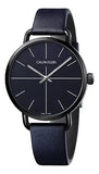  Shop Authentic Calvin Klein Even Blue Dial Blue Leather Strap Watch for Men - K7B214VN - Luxxuri