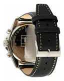  Shop Authentic Tommy Hilfiger Parker Chronograph Quartz Grey Dial Black Leather Strap Watch For Men - 1791838 - Luxxuri
