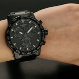  Shop Authentic Tissot Supersport Chrono Black Dial Black Steel Strap Watch For Men - T125.617.33.051.00 - Luxxuri