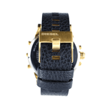  Shop Authentic Diesel Mr Daddy Black & Gold Dial Black Leather Strap Watch For Men - DZ7371 - Luxxuri