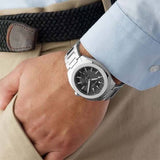  Shop Authentic Gucci GG2570 Quartz Black Dial Silver Steel Strap Watch For Men - YA142401 - Luxxuri