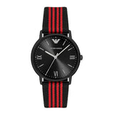  Shop Authentic Emporio Armani Kappa Black Dial Two Tone NATO Strap Watch For Men - AR11015 - Luxxuri