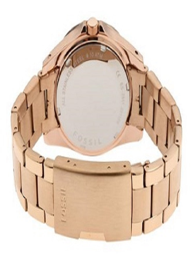  Shop Authentic Fossil Riley Multifunction Rose Gold Dial Rose Gold Steel Strap Watch for Women - ES2811 - Luxxuri