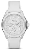  Shop Authentic Fossil Cecile White Dial White Leather Strap Watch for Women - AM4484 - Luxxuri
