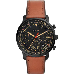  Shop Authentic Fossil Goodwin Luggage Chronograph Black Dial Brown Leather Strap Watch for Men - FS5501 - Luxxuri