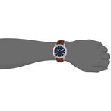  Shop Authentic Fossil Grant Chronograph Blue Dial Brown Leather Strap Watch for Men - FS5210 - Luxxuri