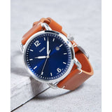  Shop Authentic Fossil Commuter Blue Dial Blue Leather Strap Watch for Men - FS5325 - Luxxuri