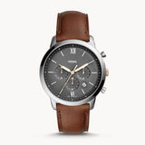  Shop Authentic Fossil Neutra Chronograph Black Dial Brown Leather Strap Watch for Men - FS5408 - Luxxuri