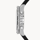  Shop Authentic Fossil Garrett Chronograph Black Dial Black Rubber Strap Watch for Men - FS5624 - Luxxuri