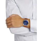  Shop Authentic Fossil Commuter Blue Dial Blue Leather Strap Watch for Men - FS5325 - Luxxuri