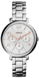  Shop Authentic Fossil Jacqueline Multifunction White Dial Silver Steel Strap Watch for Women - ES3738 - Luxxuri