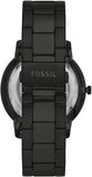  Shop Authentic Fossil Neutra Automatic Skeleton Black Dial Black Steel Strap Watch for Men - ME3183 - Luxxuri