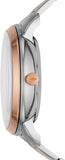  Shop Authentic Fossil Neutra Automatic Skeleton White Dial Two Tone Steel Strap Watch for Men - ME3196 - Luxxuri