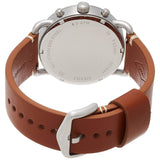  Shop Authentic Fossil The Commuter Blue Dial Brown Leather Strap Watch for Men - FS5401 - Luxxuri
