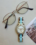  Shop Authentic Fossil Stella Multifunction Gold Dial Two Tone Steel Strap Watch for Women - ES4757 - Luxxuri