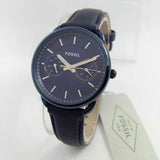  Shop Authentic Fossil Tailor Blue Dial Blue Leather Strap Watch for Women - ES4092 - Luxxuri