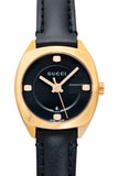  Shop Authentic Gucci GG2570 Quartz Black Dial Black Leather Strap Watch For Women - YA142509 - Luxxuri