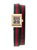  Shop Authentic Gucci G-Frame Multicolored Red and Green Dial Watch For Women - YA128527 - Luxxuri