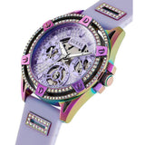  Shop Authentic Guess Queen Quartz Purple Dial Purple Silicone Strap Watch For Women - GW0536L4 - Luxxuri