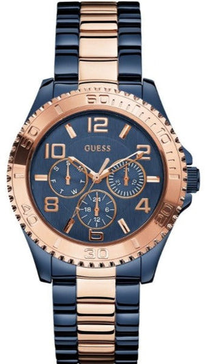  Shop Authentic Guess BFF Multifunction Blue Dial Two Tone Steel Strap Watch for Women - W0231L6 - Luxxuri