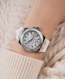  Shop Authentic Guess Venus Diamonds White Dial White Rubber Strap Watch for Women - GW0118L3 - Luxxuri