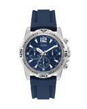  Shop Authentic Guess Commander Blue Dial Blue Rubber Strap Watch for Men - GW0211G1 - Luxxuri