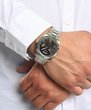  Shop Authentic Guess Connoisseur Silver Dial Silver Steel Strap Watch for Men - GW0265G6 - Luxxuri